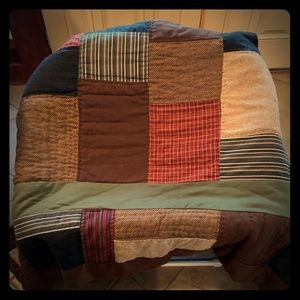 Full/Queen Quilt-Masculine Rustic Colors & Fabric